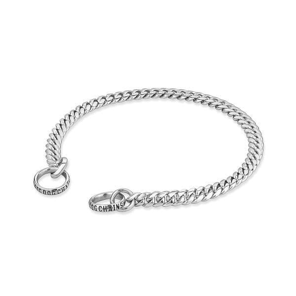 BAXTER Choker Stainless Steel Luxury Check Collar - BIG DOG CHAINS – BIG DOG  CHAINS ®